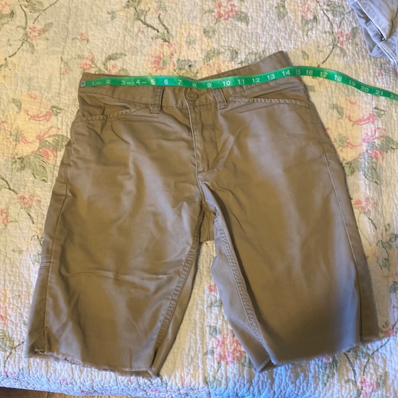 Tan Cutoff Shorts - Picture 1 of 2